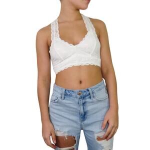 Zenana Outfitters White Lace Bralette Small Y2k Coquette